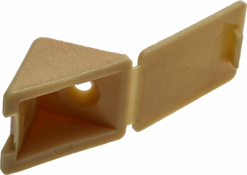 Уголок мебельный ЗУБР цвет сосна 4.0 x 15 мм 4 шт с шурупом 4-308256-4