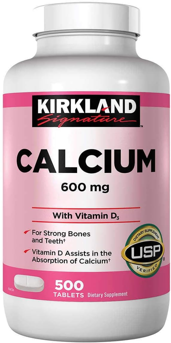 Kirkland Signature Calcium 600 мг N500 – Кальций для костей и здоровья организма