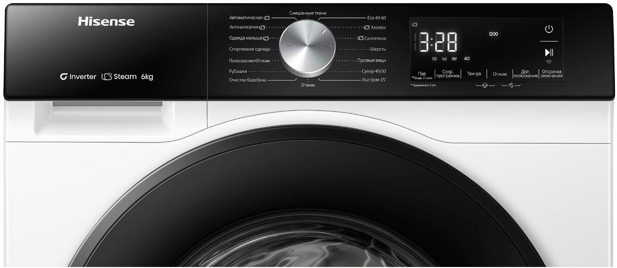 Стиральная машина узкая Hisense WF3S6021BW - фотография № 2