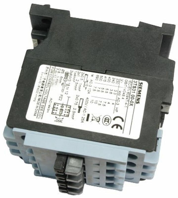 EBO64 contactor контактор (SIEMENS, 3TS31 00, 25A, 220V) - фотография № 2