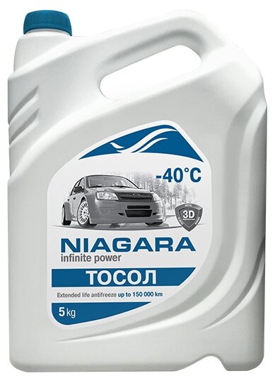 Жидкость охлаждающая "Тосол" Ниагара А-40М 5 кг 001003000011
