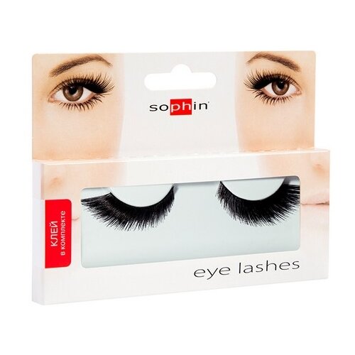Sophin Накладные ресницы Натуральные 0472 черный специальный 2 шт 2886₽