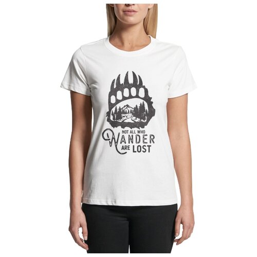 фото Футболка женская black pack "wander", белая, 42/s
