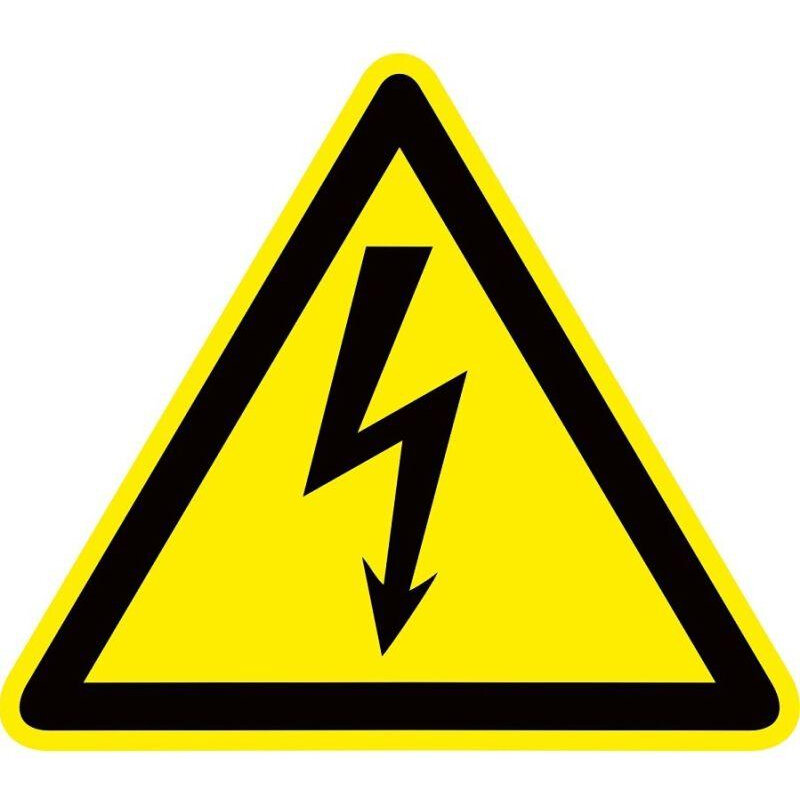 Знак пластик "Опасность поражения электрическим током" (Молния) W08 150х150мм PROxima, EKF PN-1-02 (1 шт.)