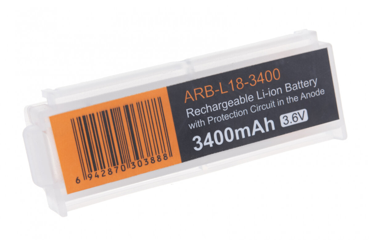 Аккумулятор 18650 Fenix ARB-L18 (3400mAh), ARB-L18-3400