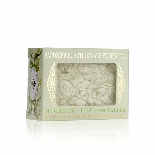 Saponificio Artigianale Fiorentino Унисекс Mughetto Мыло туалетное Ландыш Lily 125г мыло туалетное ландыш mughetto soap 150г