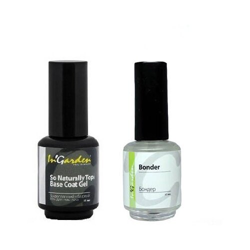 InGarden, Набор Base/Top Coat и Bonder 11мл+11мл