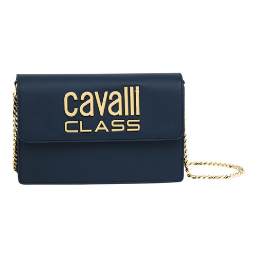 Сумка клатч Cavalli Class Gemma, фактура гладкая, синий