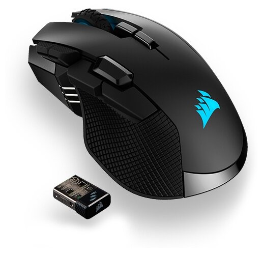 Мышь беспроводнаяпроводная Corsair IRONCLAW RGB WIRELESS черный