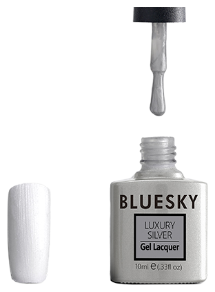 Bluesky, Гель-лак Luxury Silver №394