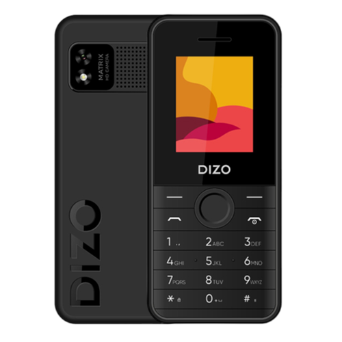 Телефон Dizo Star 200 RU, 2 SIM, черный телефон dizo star 300 2 micro sim черный
