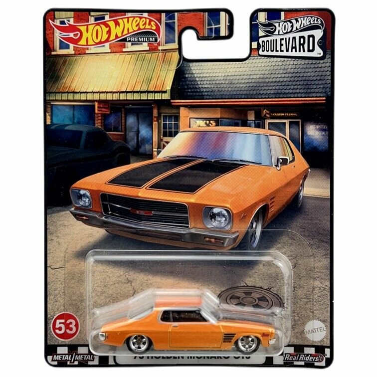 GJT68-HCR02 Машинка игрушка Hot Wheels Premium Boulevard металлическая коллекционная 73 Holden Monaro GTS