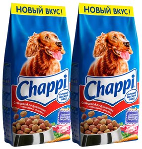 Фото Сухой корм для собак Chappi говядина 2шт. х 15 кг