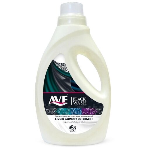 Жидкость для стирки AVE Laundry Detergent Black Wash для тёмных и чёрных вещей, 1 л, бутылка