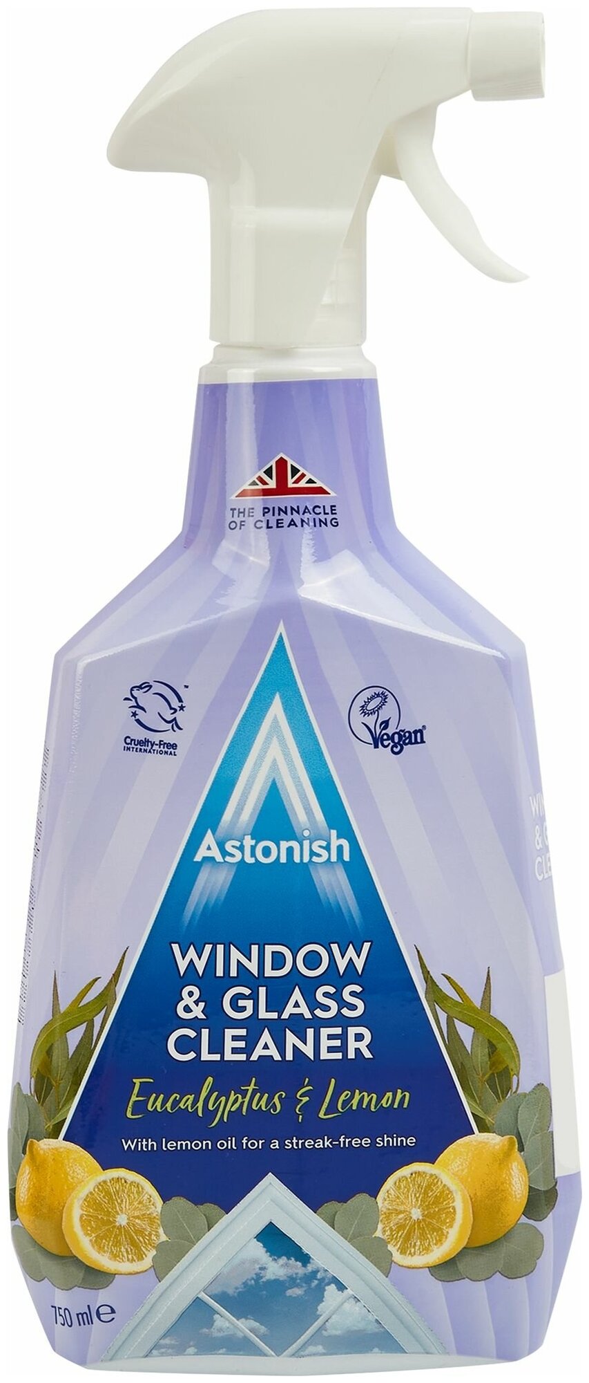 Средство для очистки стекол и зеркал Astonish 750 мл