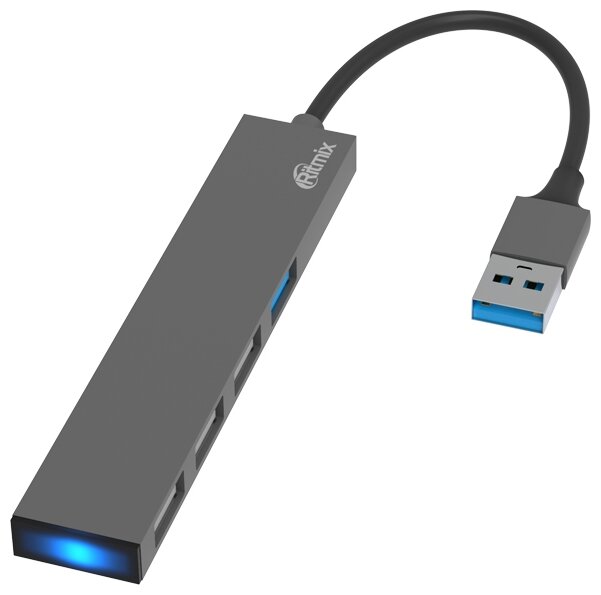 Ritmix USB HUB HUB 4 порта Metal CR-4406