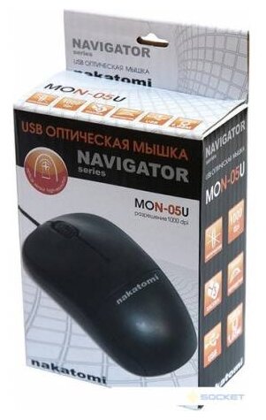 Мышь Nakatomi MON-05U чёрная