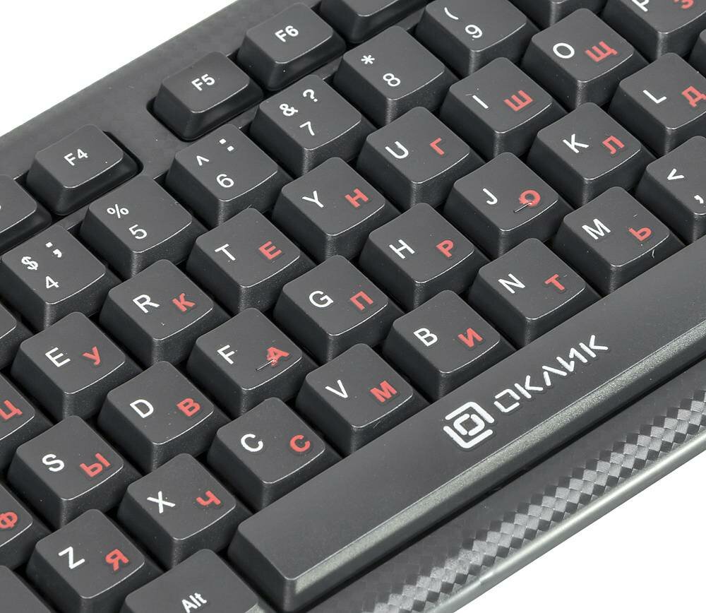 Клавиатура Oklick черный USB - фото №12