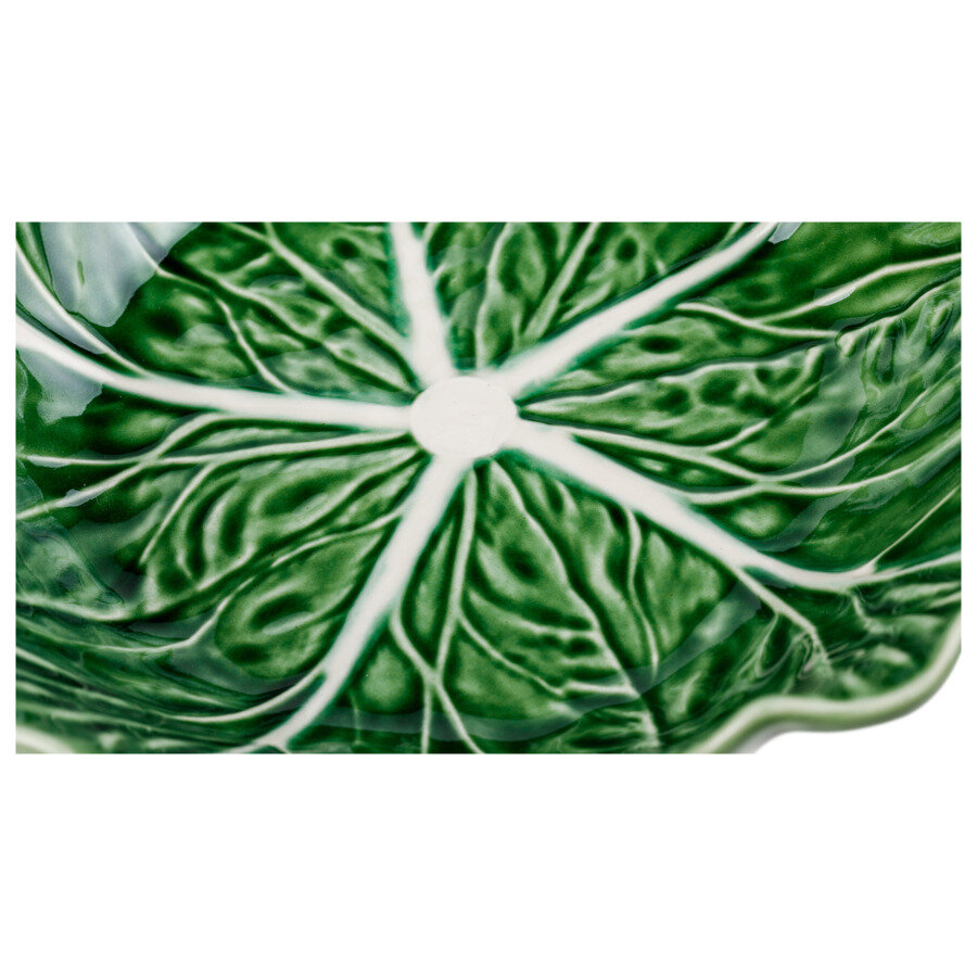 Тарелка обеденная Bordallo Pinheiro Cabbage Natural 26,5см - фото №6