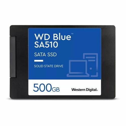 SSD накопитель WD Blue WDS500G3B0A 500ГБ, 2.5", SATA III, SATA