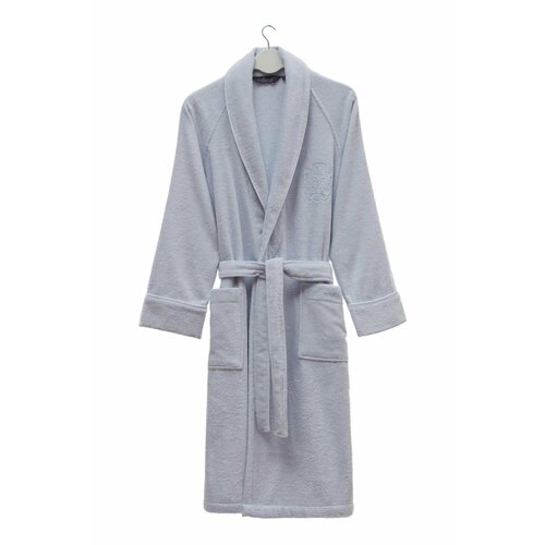 фото Халат soft cotton, размер l, голубой