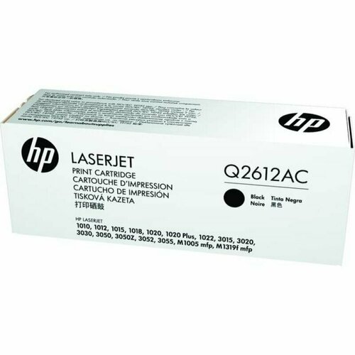 Картридж для лазерного принтера HP 12A Black (Q2612AC) картридж для лазерного принтера hp w9060mc black