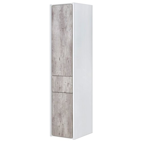 фото Шкаф-пенал для ванной Roca Ronda R правый, (ШхГхВ): 32х33х139 см, белый матовый/бетон
