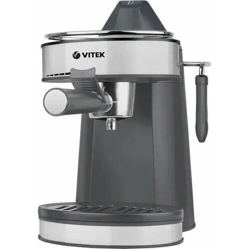 кофеварка рожковая wmf lumero espresso maker стальной Кофеварка Vitek VT-1524, рожковая, серый