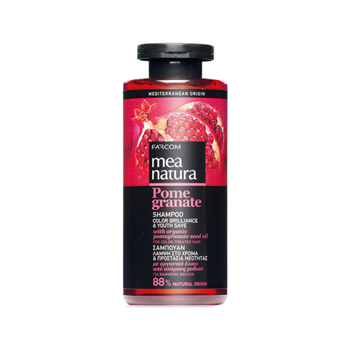 Farcom шампунь Mea Natura Pomegranate Color Brilliance  & Youth Save для окрашенных волос, 300 мл