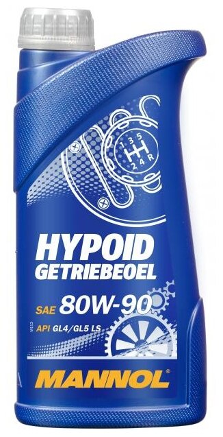 Трансмиссионное масло MANNOL HYPOID GETRIEBEOEL 80W90 GL-5 1л