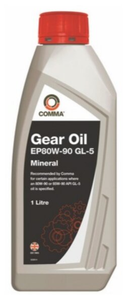 Масло трансмиссионное 80w90 comma 1л ep80w90 gl5 gear oil