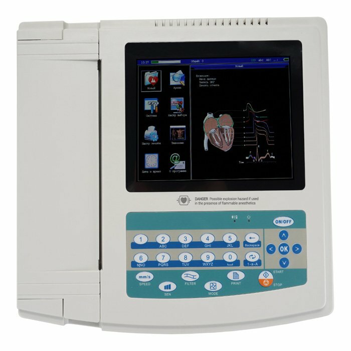 Электрокардиограф ECG1200G Med-Mos (Регистрационное удостоверение)