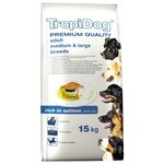 Корм для собак TropiDog лосось с рисом 15 кг - изображение