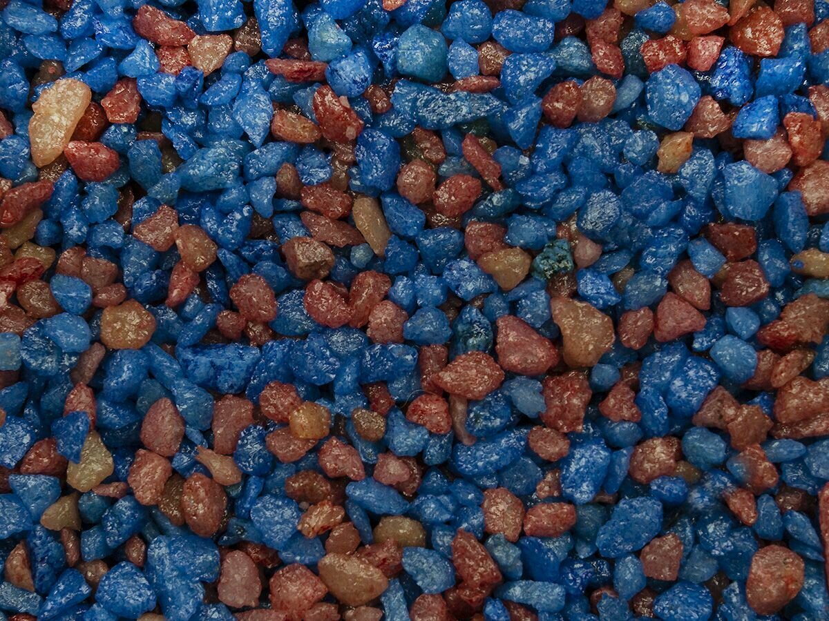Грунт Вака природный крашеный "Синий/Бордо", 1 кг