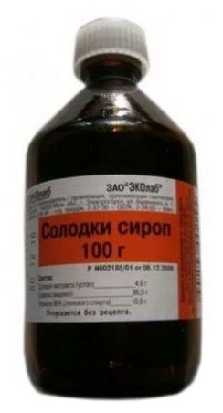 Солодки сироп фл 100 мл