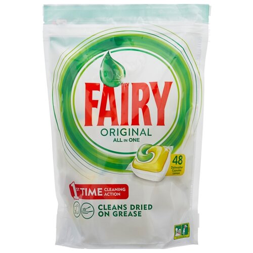 фото Fairy Original All in 1 капсулы (лимон) для посудомоечной машины 48 шт.