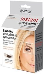 Godefroy Краска-хна для бровей синтетическая в капсулах Instant Eyebrow Tint 15 шт., light brown, 3