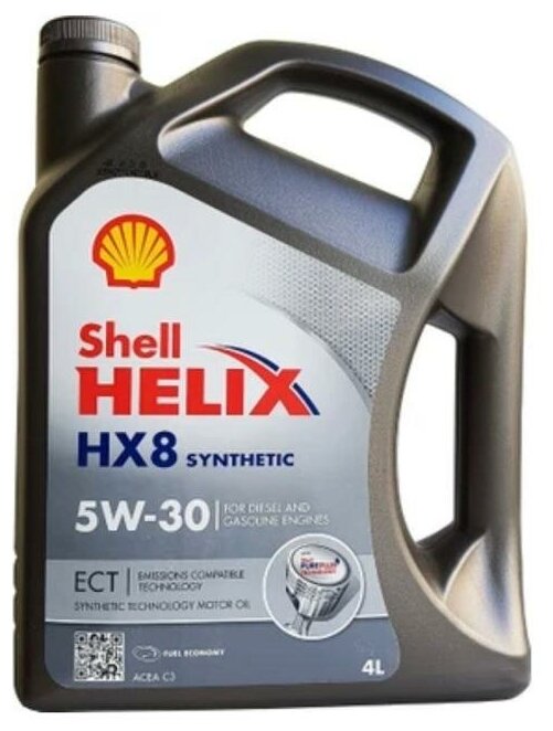 SHELL 550048035 SHELL HELIX HX8 ECT 5W-30 C3 / Масло моторное синт. 4л 1шт