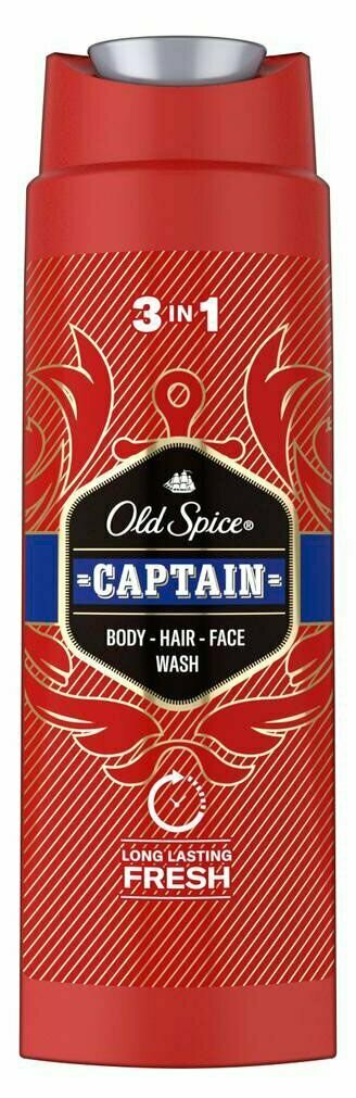 Гель для душа и шампуньOld Spice 2в1 Captain, 250 мл, 2 шт