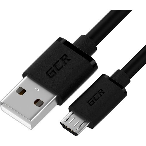 GCR Кабель 0.3m MicroUSB, черный, быстрая зарядка, 28/24 AWG, GCR-53609 Кабель Greenconnect 0.3 м (GCR-53609)