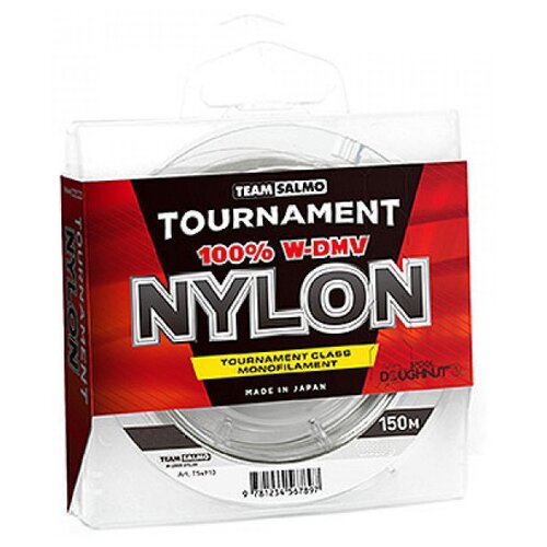 фото Монофильная леска salmo tournament nylon d=0.204 мм, 150 м, 3.19 кг, прозрачный