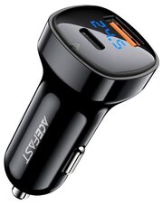 Автомобильное зарядное устройство Acefast B4 66W USB-C + USB-A Car Charger (AF-B4-BK)