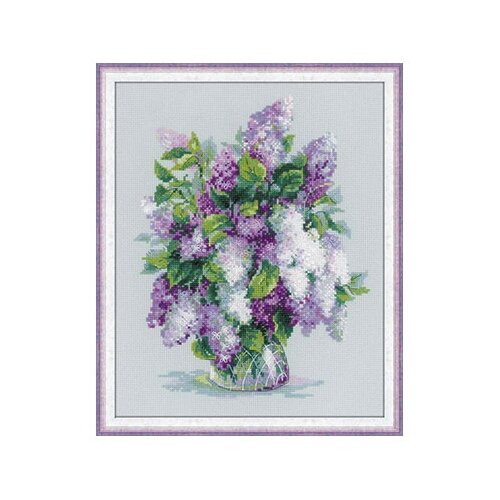 фото Набор для вышивания 1447 "нежная сирень" 24 х 30 см риолис
