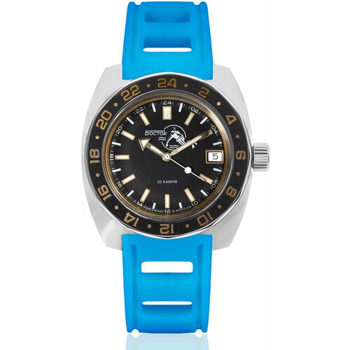 фото Наручные часы восток мужские наручные часы восток амфибия 17005б, голубой