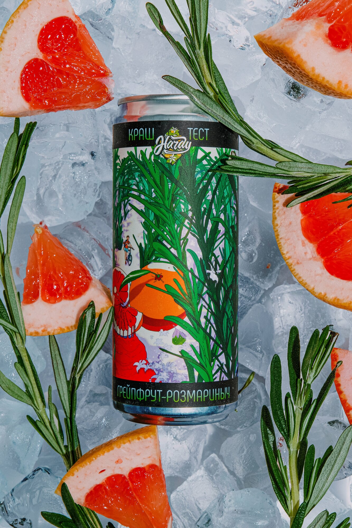 фото Лимонад харди "Краш Тест" (Грейпфрут-Розмариныч) PACK x 6