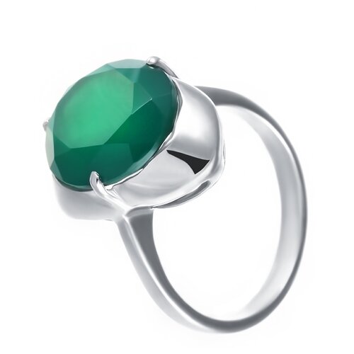 фото Element47 кольцо из серебра 925 пробы с агатом gre2526_ko_zag_wg, размер 18