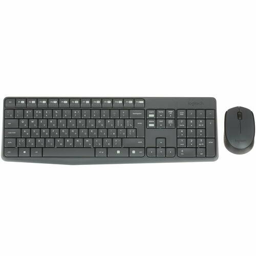 Клавиатура+мышь беспроводная Logitech MK235 Wireless Combo серый клавиатура мышь logitech mk235 wireless