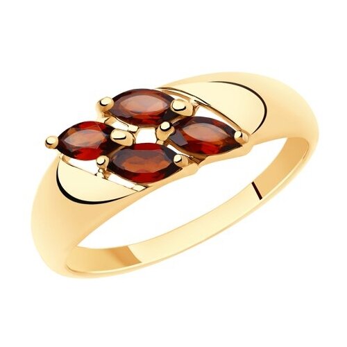 фото Diamant кольцо из золота с гранатами 51-310-00340-1, размер 17