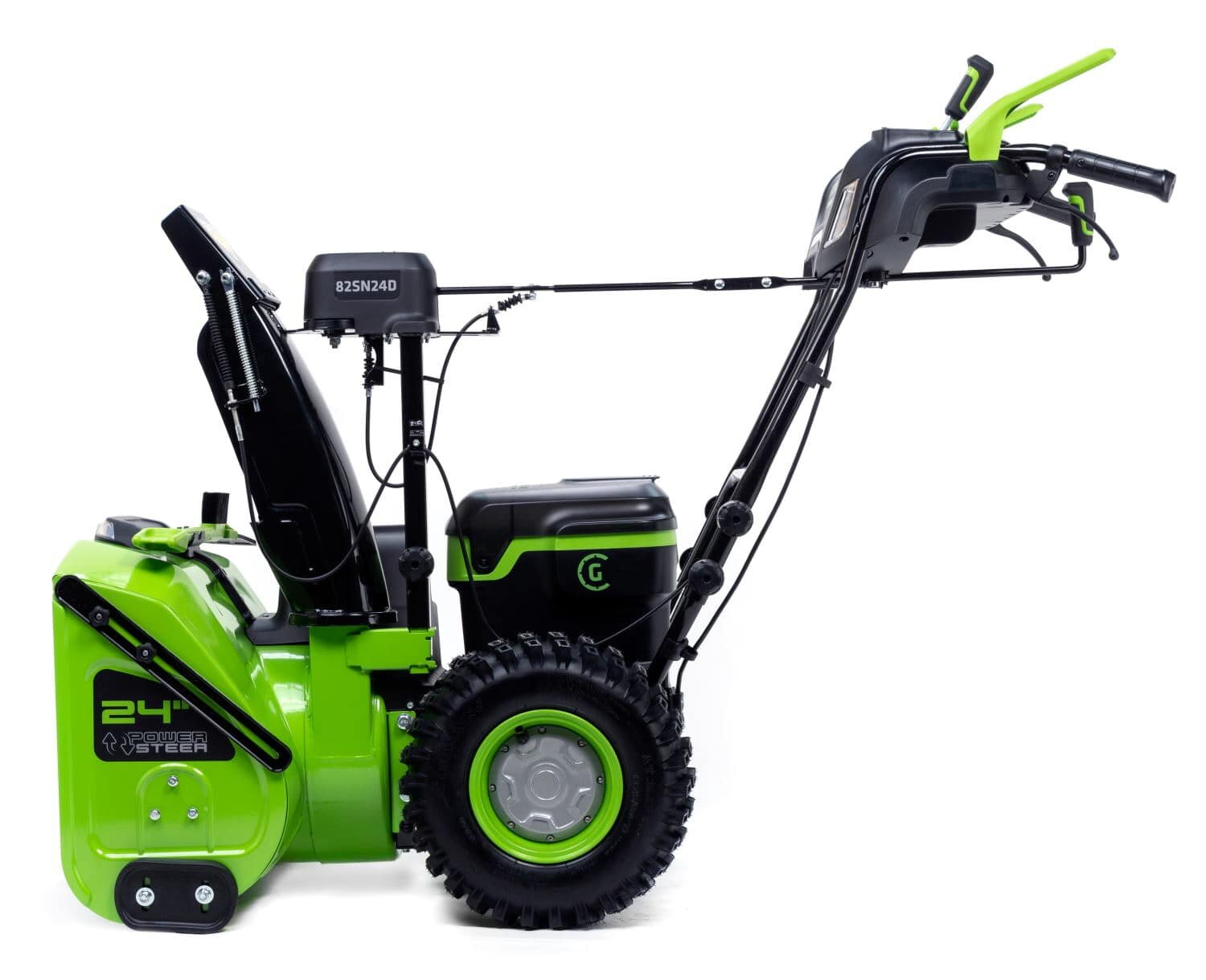 Самоходный снегоуборщик аккумуляторный Greenworks GD82ST56 82V 61 бесщеточный 3 АКБ на 5 Ач + ЗУ на 2 слота