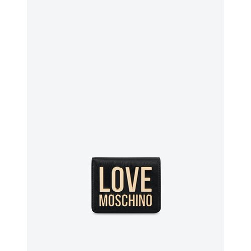 Кошелек LOVE MOSCHINO, фактура зернистая, черный